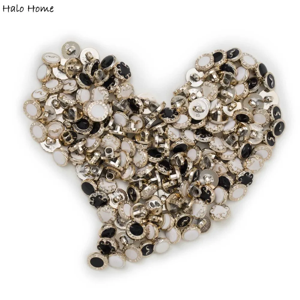 Золото Цвет 50 шт в наборе хвостовик круглый смешанные полимерные пуговицы