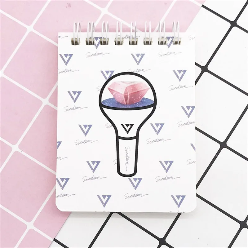 SEVENTEEN Kpop GOT7 SEVENTEEN EXO TWICE BLACKPINK мягкая записная книжка офисы школьные принадлежности Инструменты - Цвет: SEVENTEEN