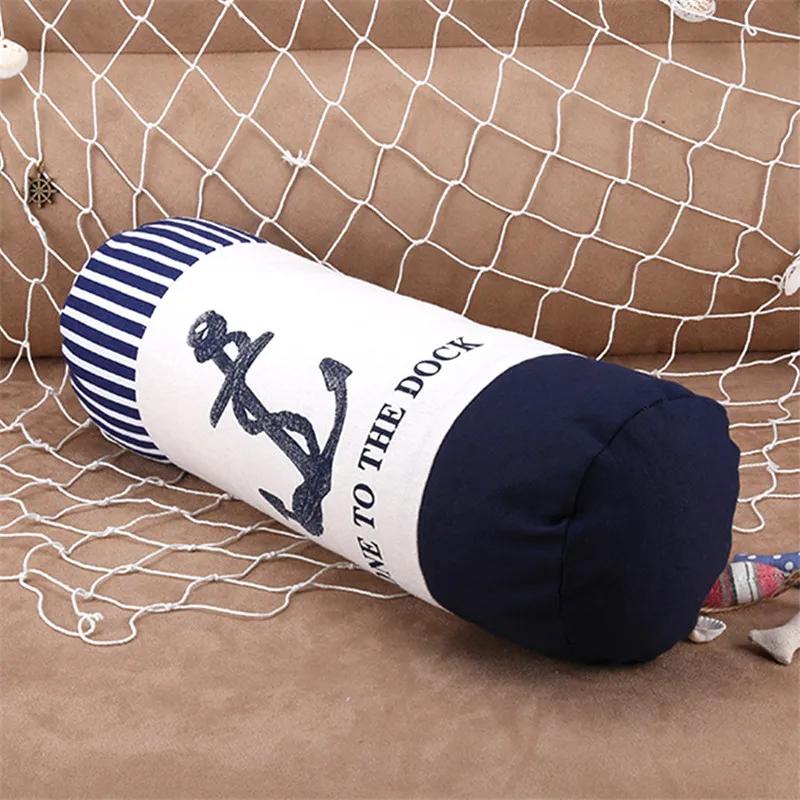 Якорь морская культура наволочка Матросская память хлопок лен 3D подушка с