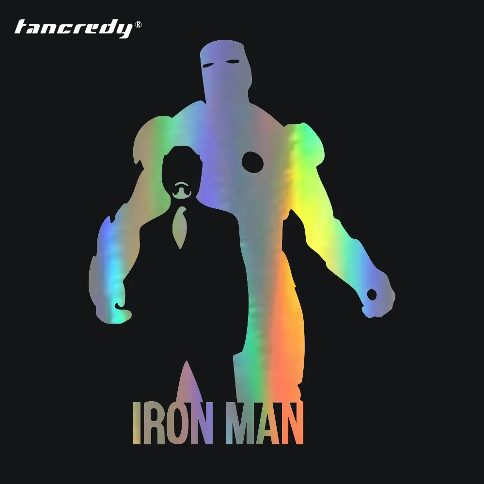 Tangcredy 15 см * 20 Железный человек наклейки для автомобиля и на бампер Стайлинг