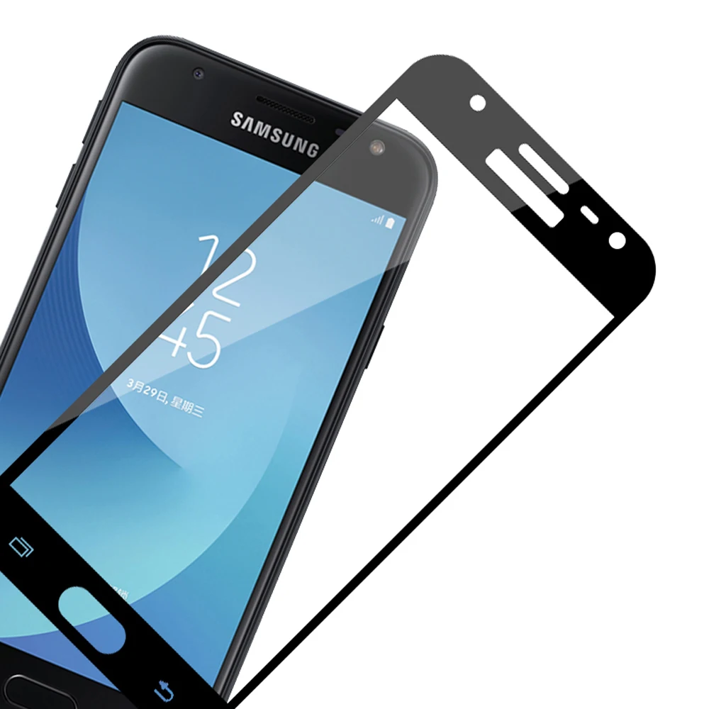 Для samsung Galaxy J7 премьер 2 2018 J7Duo Экран Full Cover закаленное стекло на Самсун Galax J7Prime duo