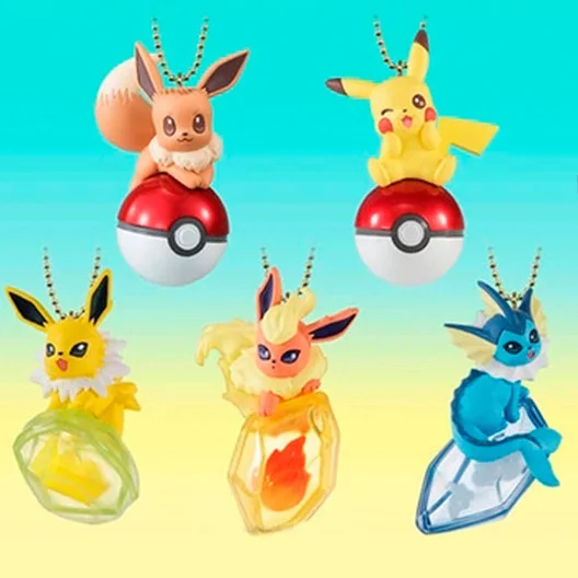 5 шт./компл. брелок Evee Vaporeon Jolteon Flareon pkchu экшн фигурки коллекционные игрушки