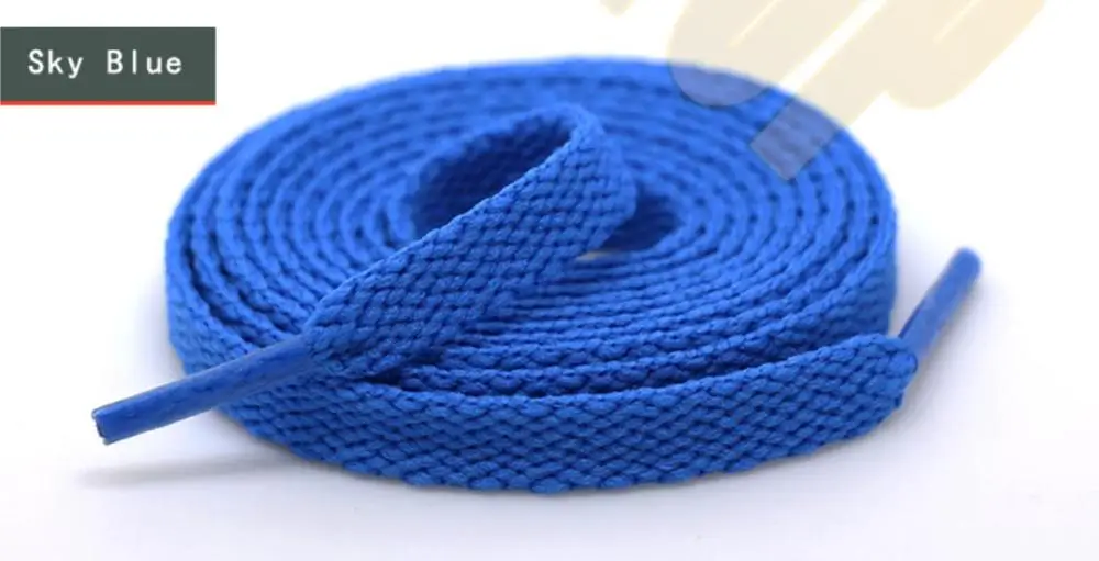 Sky Blue TRipleTop Красочные оригинальные эластичные Прочные шнурки с уменьшением катышков свободные-доказательство Анти-доказательство для шнурков - Цвет: Sky Blue