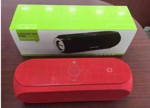 Красный HOPESTAR H19 беспроводной портативный Bluetooth динамик водонепроницаемый громкий динамик внешний басовый эффект внешний аккумулятор - Цвет: Красный