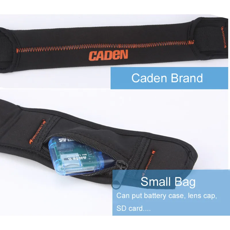 Сумка для камеры CADEN Мягкий ремень Быстрая быстрая Наплечная камера с ремнем шеи