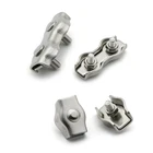 Зажимы для троса из нержавеющей стали 304, 2 шт., одиночныедвойные захваты, кабельные зажимы M2 M3 M4 M5 M6 для стальных проводов