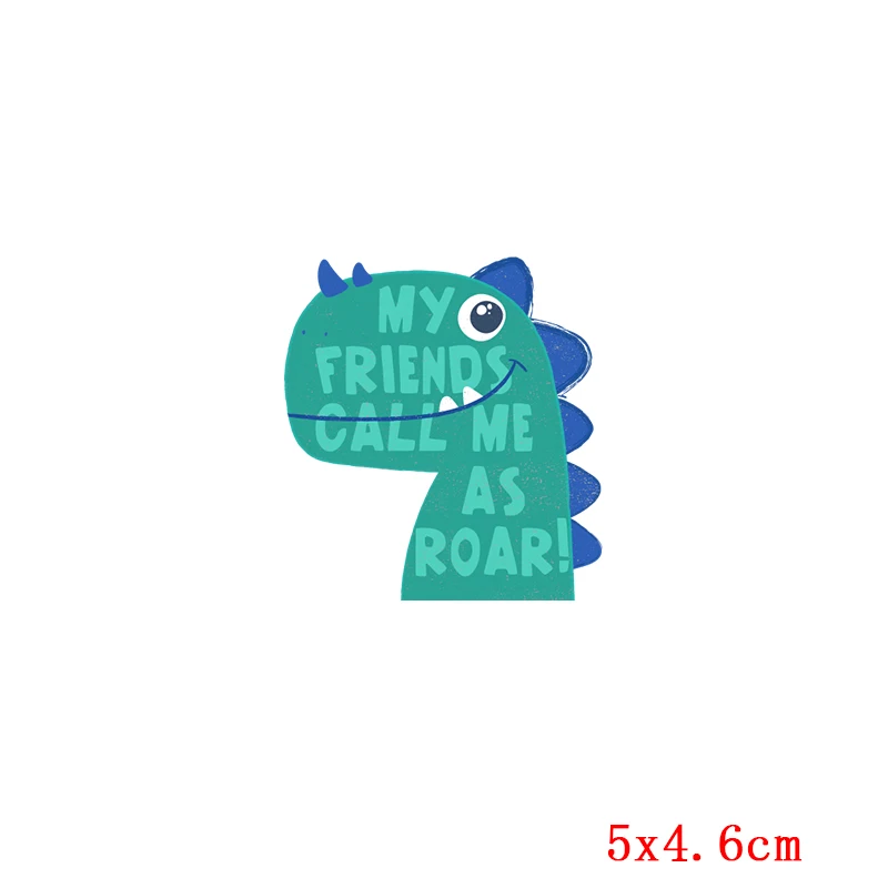 Наклейки Prajna T REX красочные наклейки для мальчиков термопечать на одежде сделай