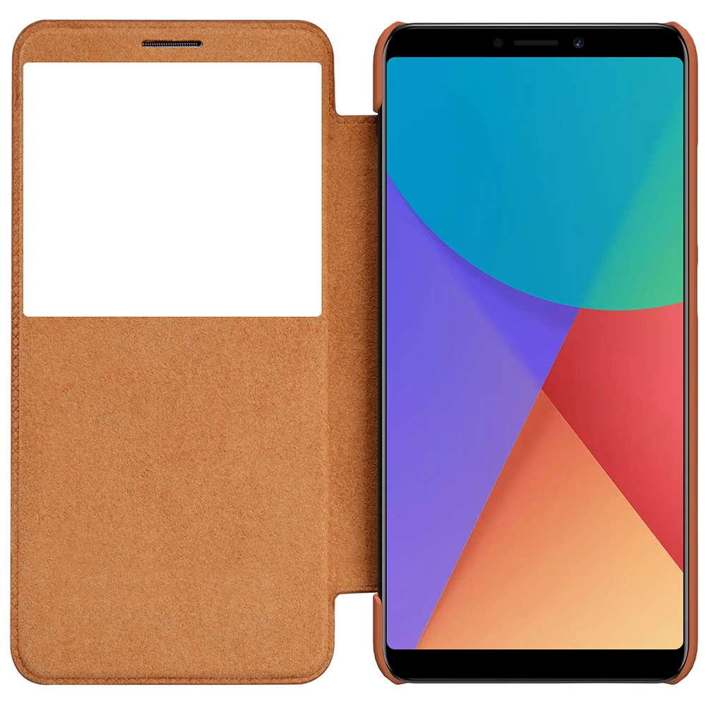 Original Nillkin for XiaoMi Redmi Note 5/RedMi 5 Pro Quick Circle Case Flip Leather Cover Window Phone Shell | Мобильные телефоны и