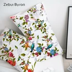 3D HD чехол для подушки, чехол для подушки на заказ50x7 050x7 550x8 070x70, декоративный чехол для подушки, скандинавский цветок, птицы, постельные принадлежности, Прямая поставка