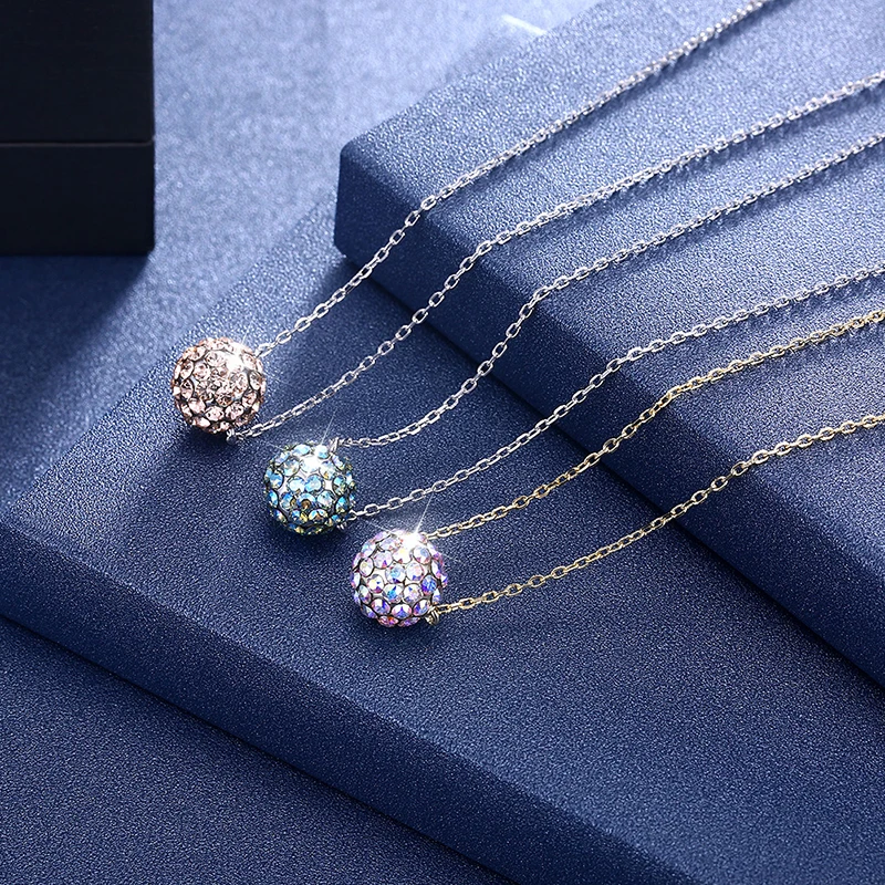 Ожерелья подвески с разноцветными шариками от Swarovski|Ожерелья| |
