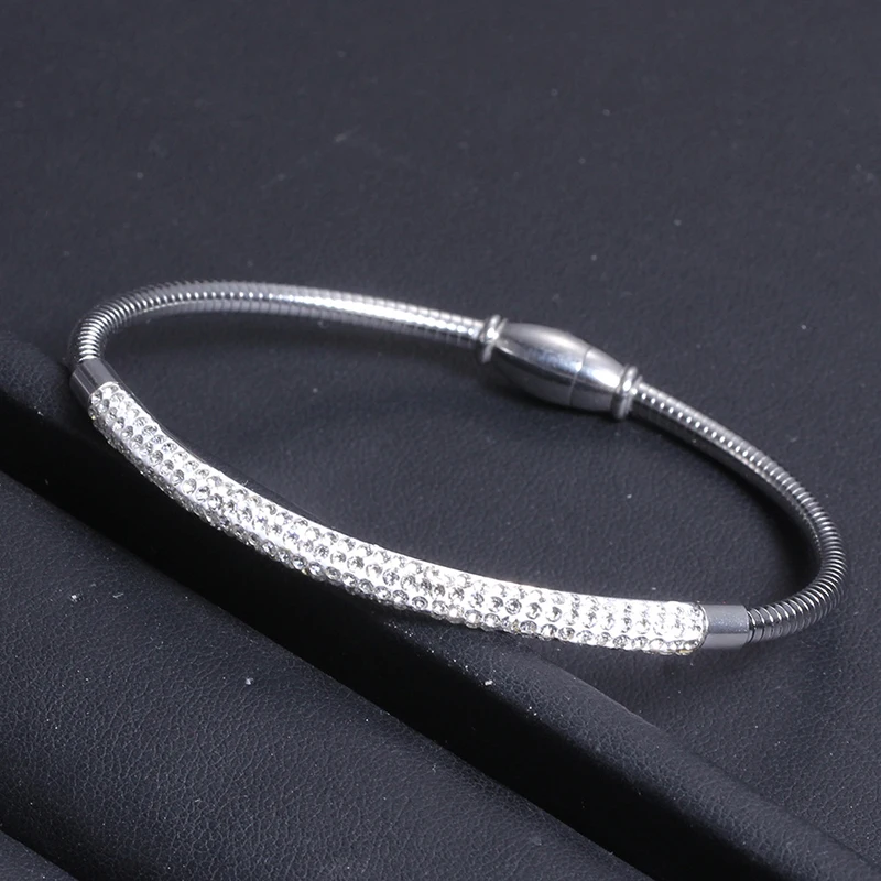 2019 ювелирные изделия женский браслет из нержавеющей стали проволочный с