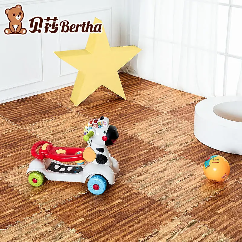 Bertha Baby Play Мат деревянная головоломка коврики EVA пена мат дети играют Упражнение