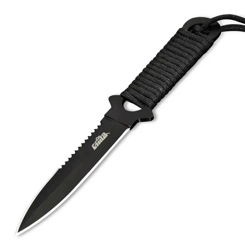A18blackH CIMA A17 нож для дайвинга черный нож для подводной охоты полузубчатое лезвие, ABS оболочка/регулируемый эластичный ремешок для ног 2(черного цвета нет - Цвет: A18blackH