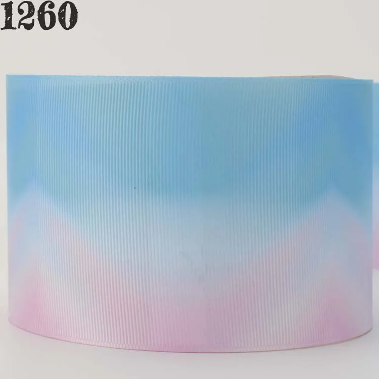 10 ярдов-Различные размеры градиентная цветная лента с принтом корсажная