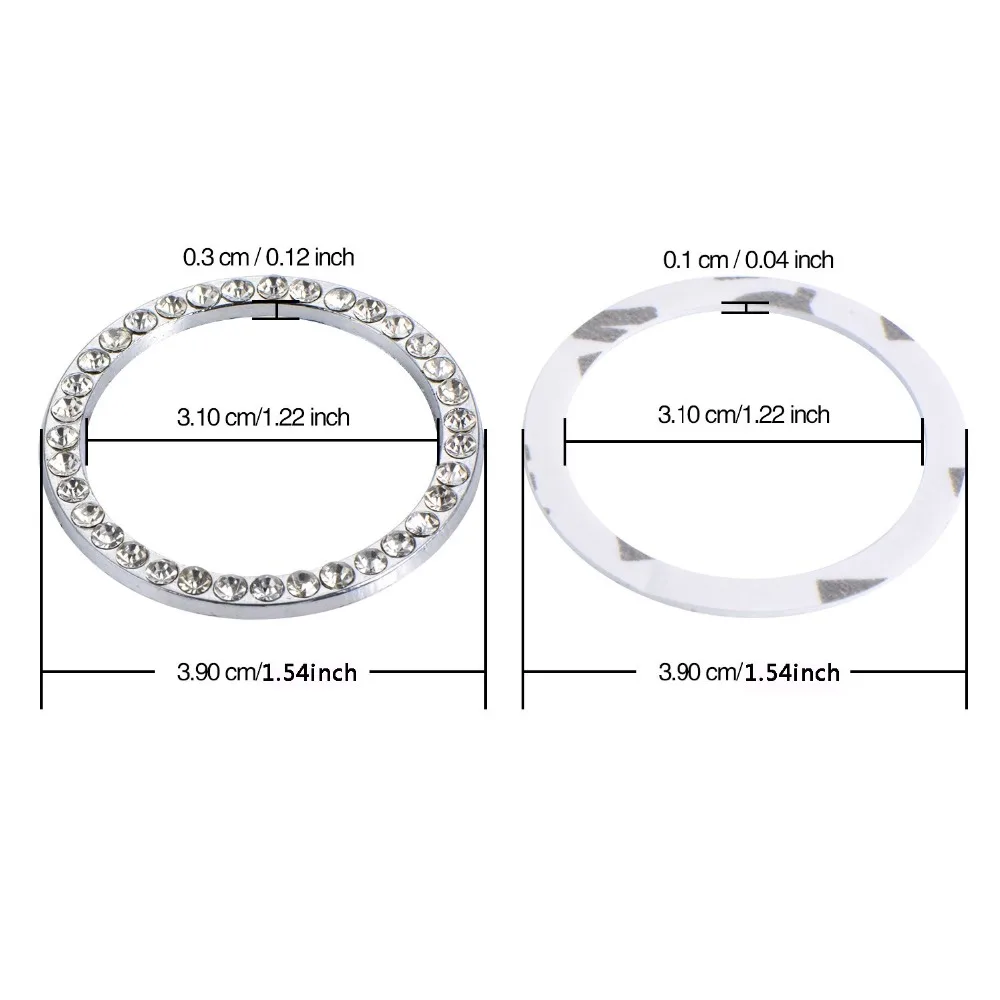 2 шт./упаковка декоративные стразы для запуска и остановки двигателя автомобиля |