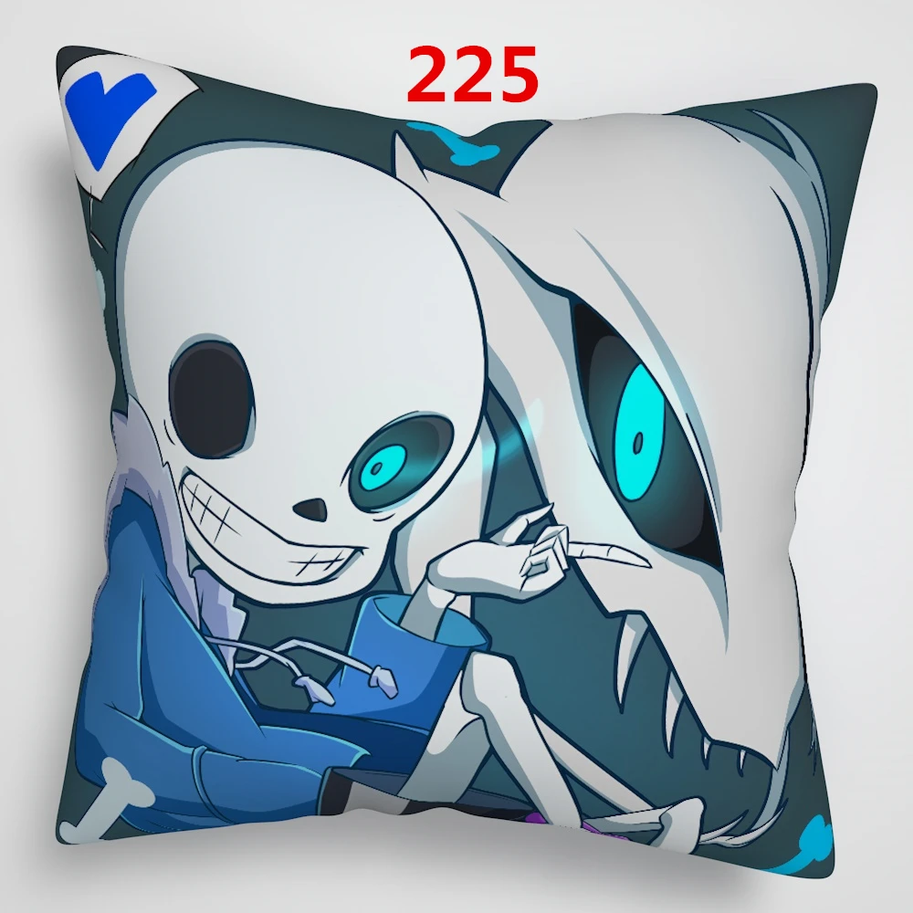 225 Suef Аниме Манга Undertale аниме двусторонний чехол для подушки 16x16 дюймов 40x40 см - Цвет: 225