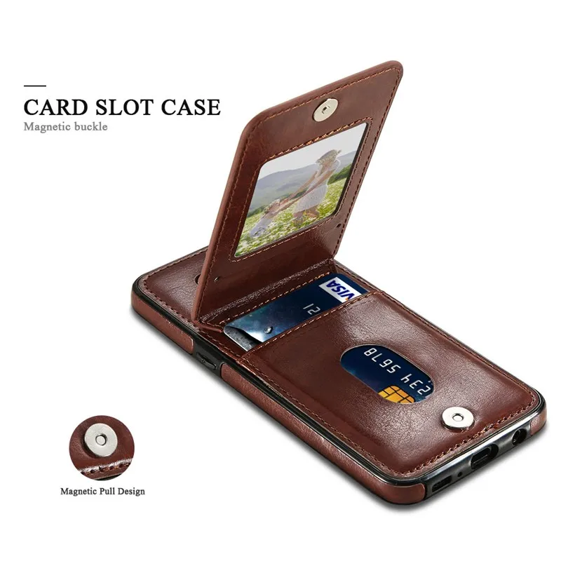 Retro PU Leather Case For Samsung Galaxy S10e S10 Lite S8 S9 Plus S7 S6 Edge Note 9 Card Holder Stand Vertical Wallet Cover |