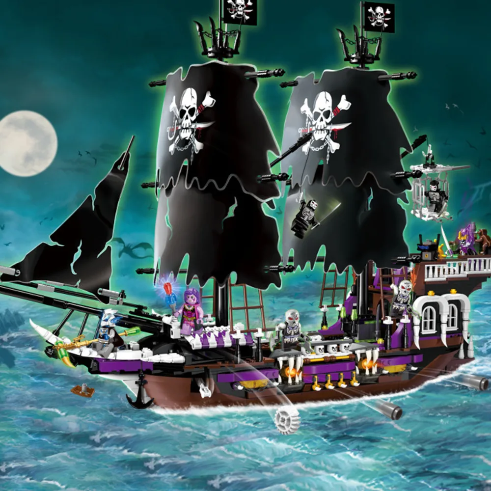 Enlighten Pirate Educational Building Blocks Toys For Children Gifts Knight Magi Ship Undead Compatible Brand | Игрушки и хобби
