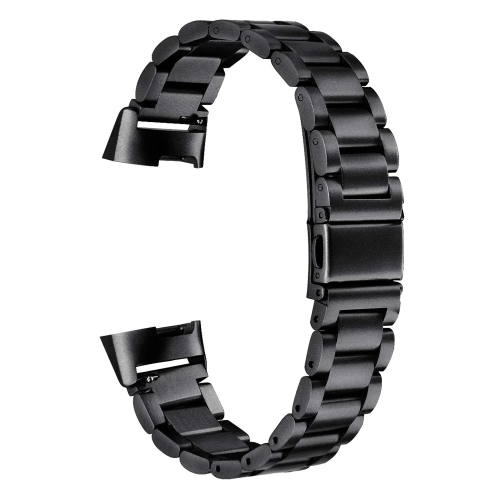 Yuedaer металлический ремешок для Fitbit Charge 3 ремешок для Fitbit Charge 3 сменный ремешок для смарт-часов Рогатка Пряжка твердый металлический ремень