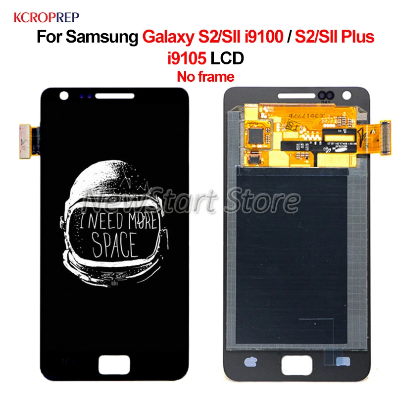 Для Samsung Galaxy S2 SII i9100 Plus i9105 ЖК-дисплей кодирующий преобразователь сенсорного