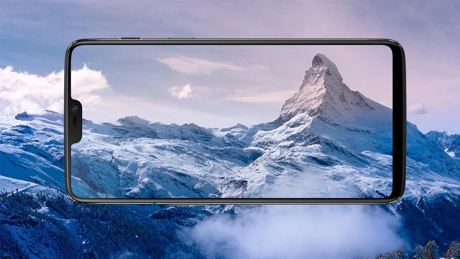 Оригинальный 6 28 ''Oneplus MobliePhone ГБ 64 Snadragon 845 OctaCore OxygenOS 20 + 16 МП две Камера