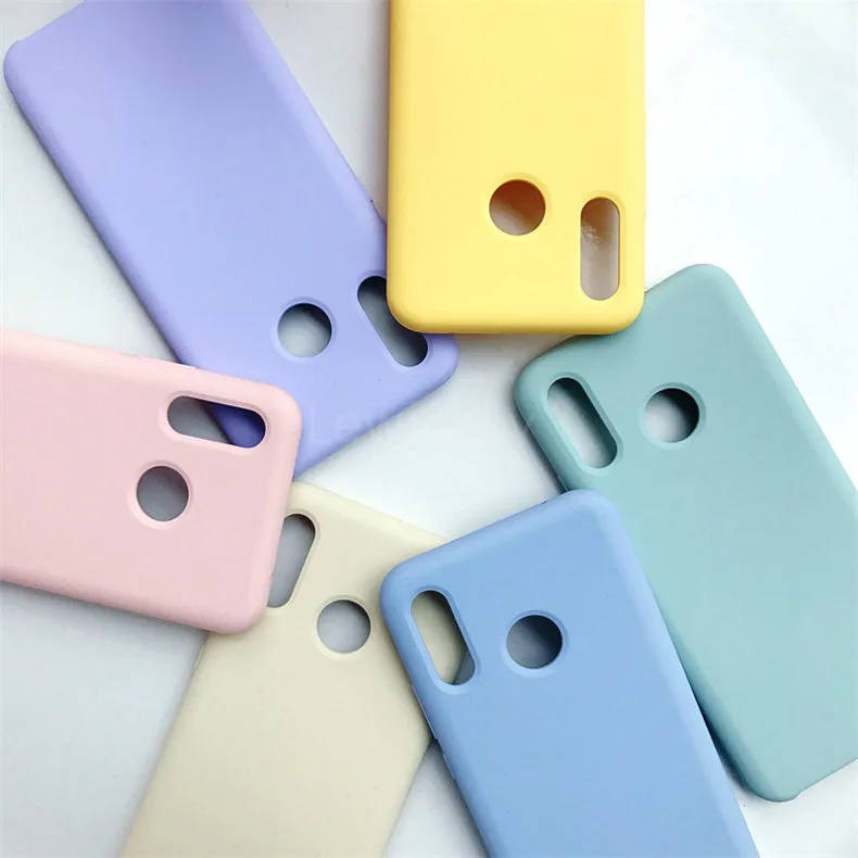 Жидкий силиконовый чехол для huawei P20 P30 Mate 20 lite 10 Pro P10 Nova 3 4, чехол для Honor 8X9 View 10 20, мягкий яркий Чехол
