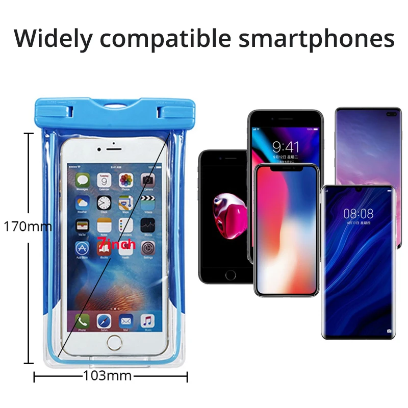 Водонепроницаемый чехол для Samsung a50 s8 s10 Huawei p30 pro mate 20 p20 lite прозрачный съемки под