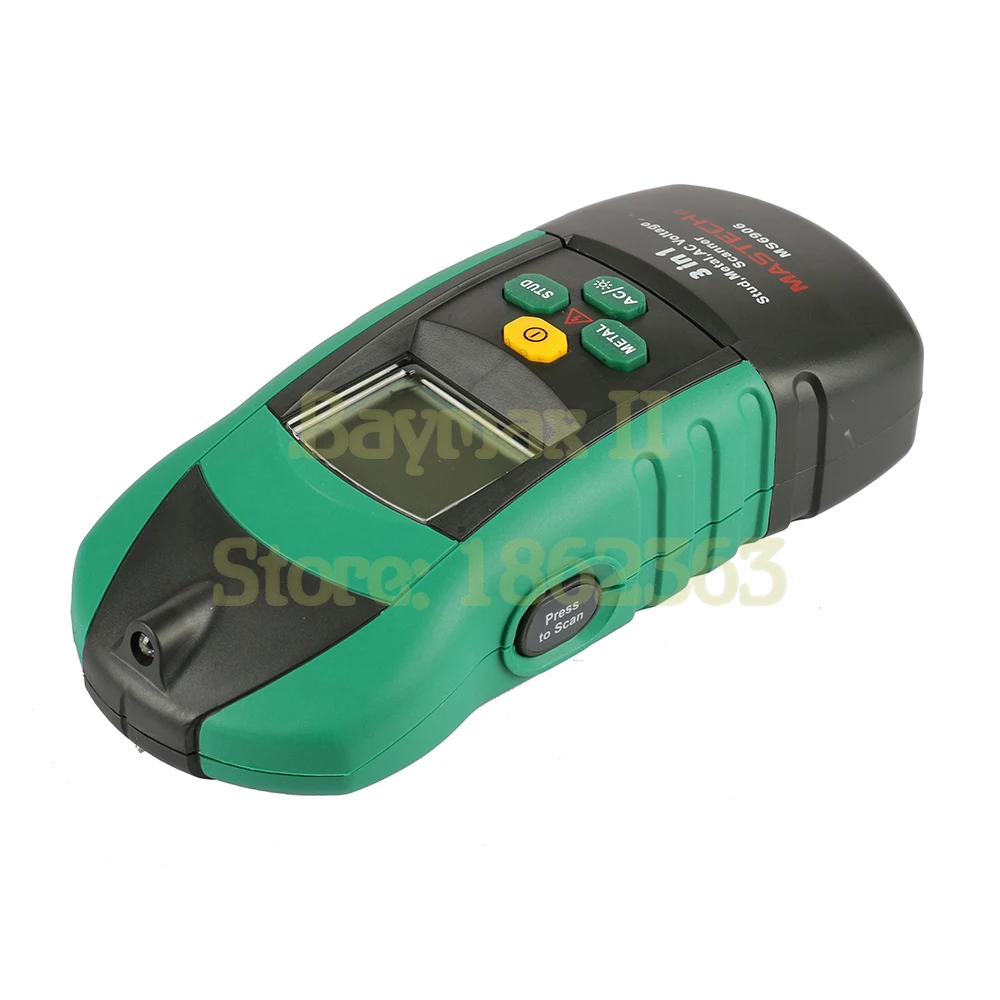 Mastech MS6906 3 в 1 Многофункциональный Металл, шпилька, сканер напряжения переменного тока детектор со светодиодным освещением