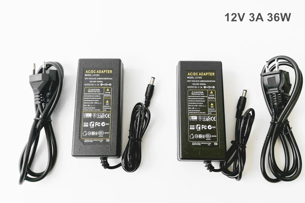 AC100V-240V для DC12V 1A 2A 3A 5A 6A 8A 10A Питание адаптер трансформатор Зарядное устройство конвертер для 2835 5630 5050 Светодиодные ленты светильник
