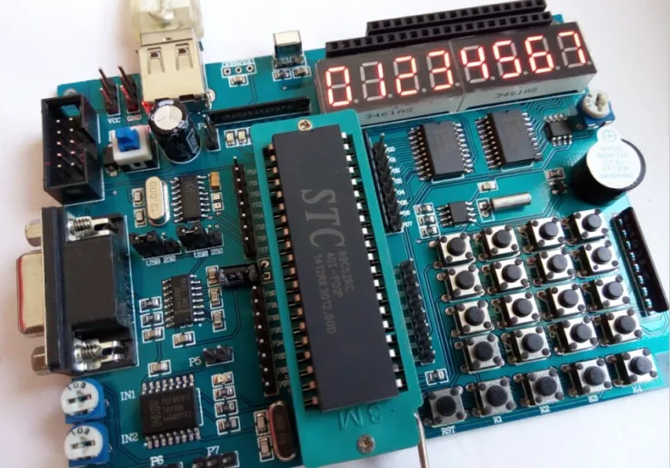 Бесплатная доставка Stc89c52rc микроконтроллер Совет по развитию 8051 обучения доска