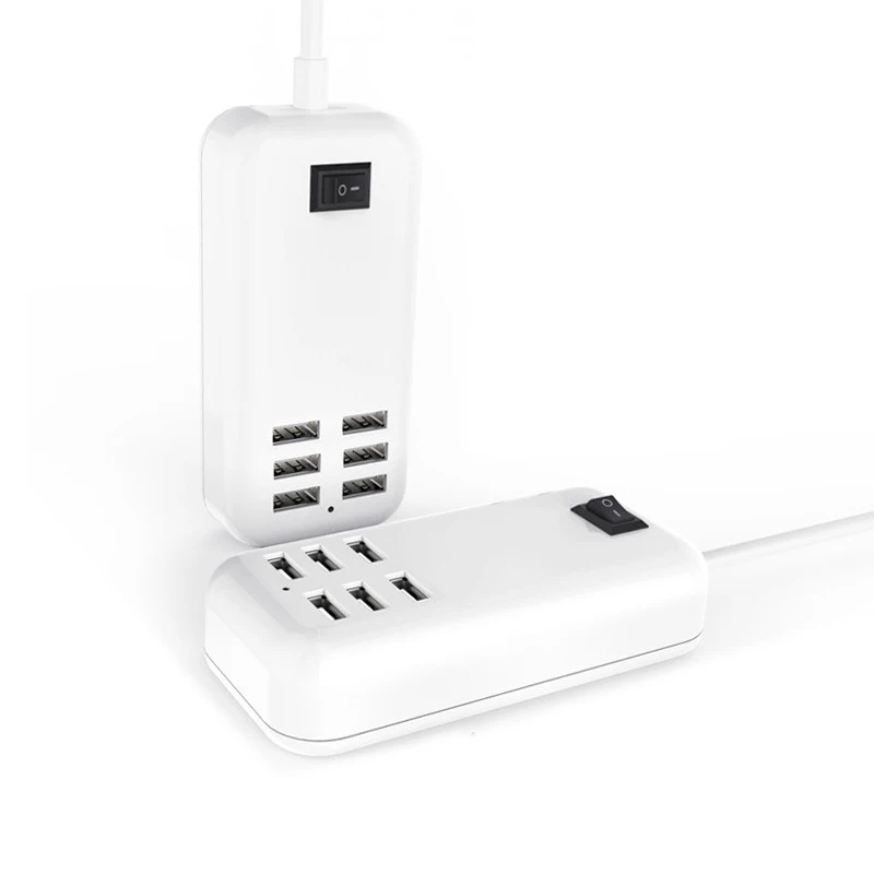 Универсальное зарядное устройство с 6 USB портами для iPhone iPad планшетов настольных