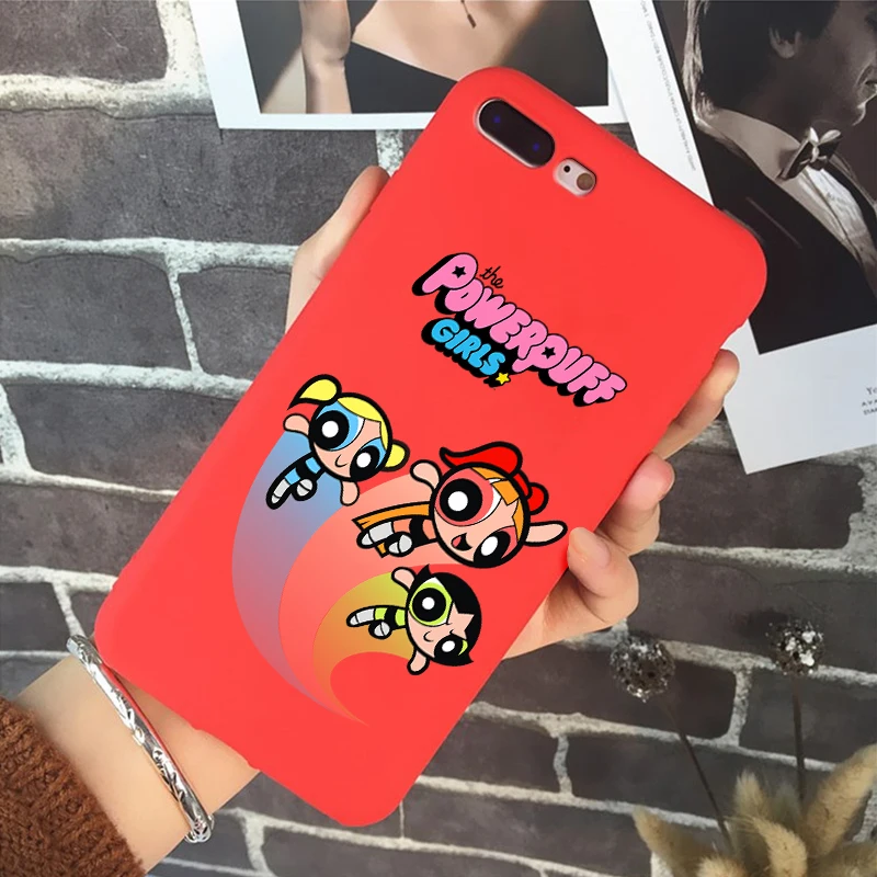 R-5744 Powerpuff girls buttercup bubbles мягкий силиконовый карамельный цвет чехол для мобильного телефона для iPhone 11 X XR XS MAX 6 7 8 plus 6s - Цвет: R-5744
