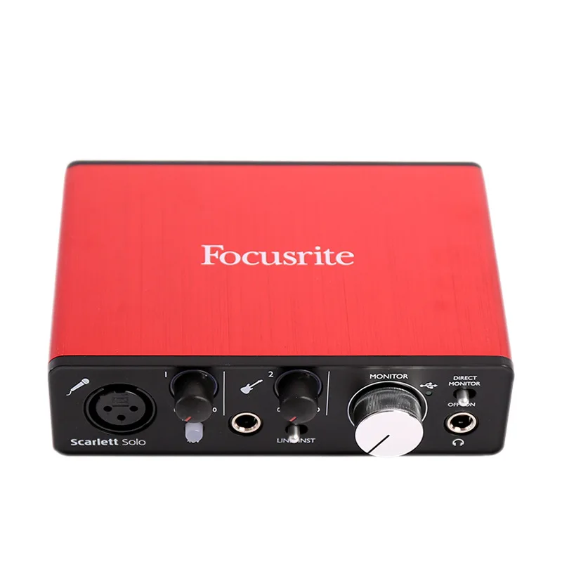 Scarlett Solo 2 в из USB аудио интерфейс Запись Звуковая карта ПК | Компьютеры и офис