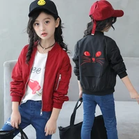 long sleeve jacket for girls kids cute print coat fashion spring autumn children outwear 4 6 8 10 12 years girls casual clothing