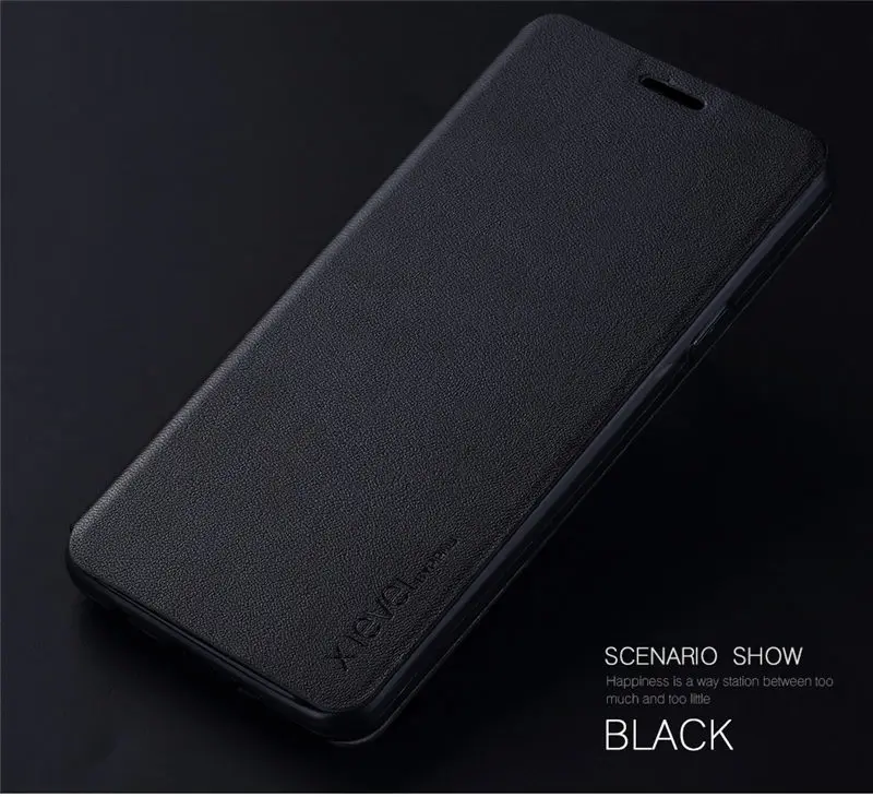Ультратонкий кожаный чехол для samsung S8, флип-чехол A3 S9 для samsung Galaxy S8, флип-чехол для samsung S7, откидной Чехол для edge - Цвет: Black