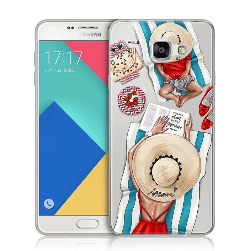 14 Силиконовый чехол для samsung Galaxy A3 A5 A7 A9 A6 A8 Plus A7 A50, цвет черный, коричневый - Цвет: 14