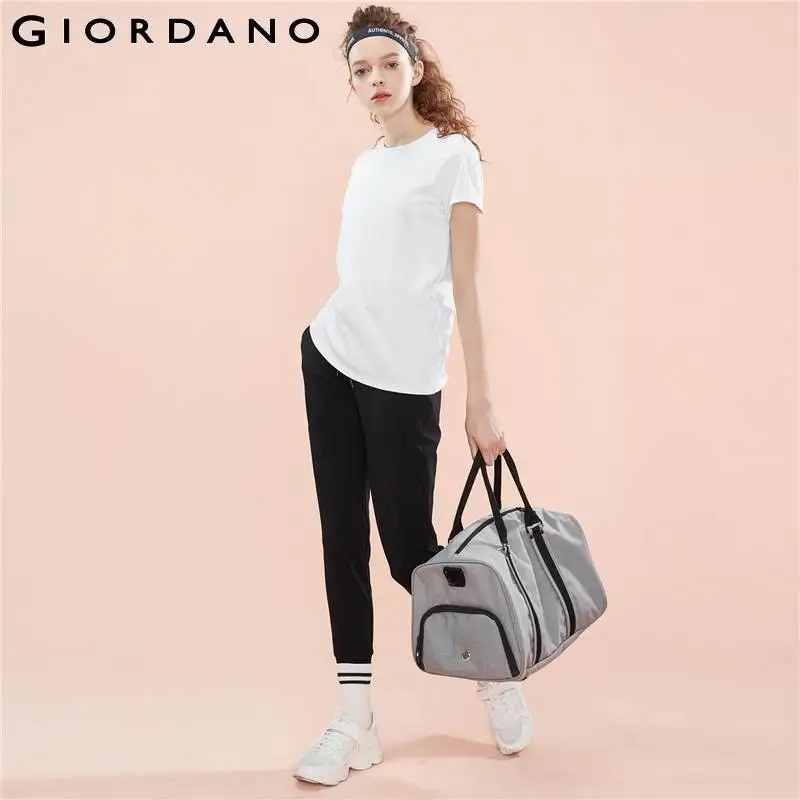Giordano Women T Shirt Fast Dry Printed Pattern Crewneck Tshirt Tees Short Sleeve Breathable T-shirt Femininas | Женская одежда