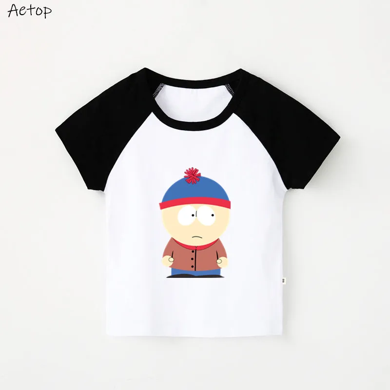 Забавные детские футболки для мальчиков футболка Stan Marsh детский топ с короткими
