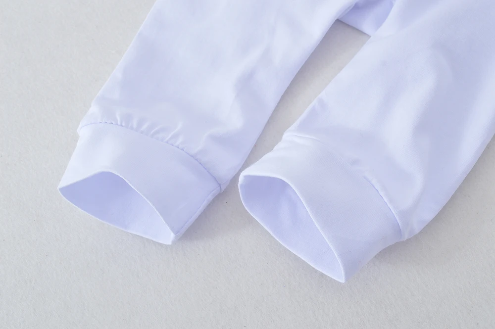 Одежда для новорожденных мальчиков 24 месяцев осенняя белая футболка с длинными