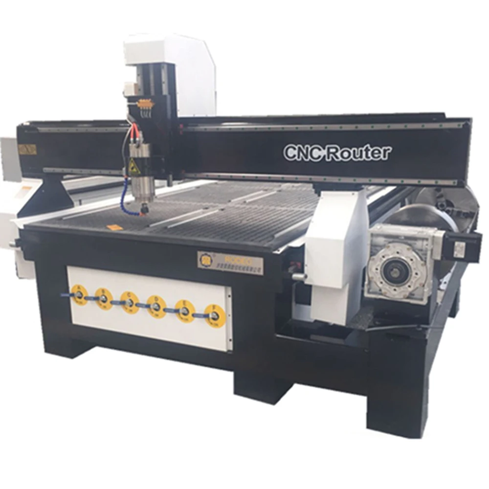 

Factory Price Rotary Woodworking 3d Cnc Router For Table Legs/1325 CNC Milling Machine 4 Axis Wood Engraving Cutting Machine