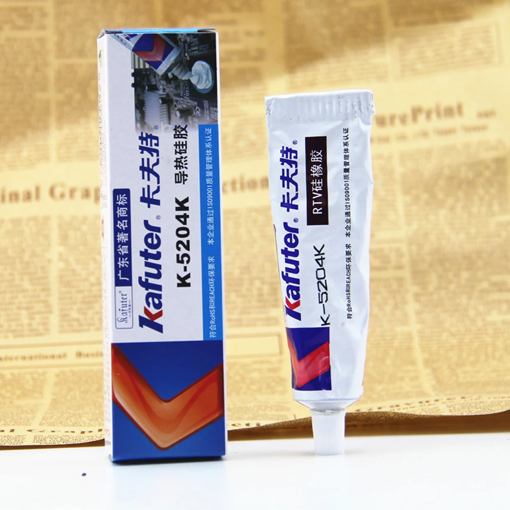 Kafuter 80g K-5204K светодиодный Теплопроводящий силиконовый процессор клей |
