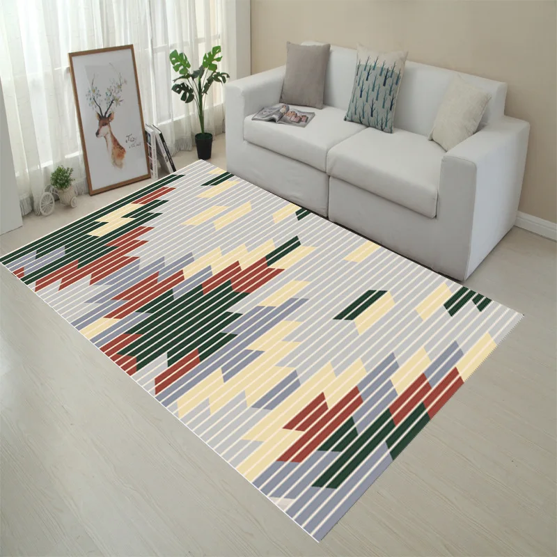 Европейский Простой ковер для гостиной чайный столик геометрические узоры