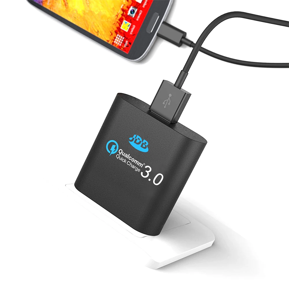 Оптовая продажа 100 шт./лот Быстрая Зарядка 3.0 КК USB Зарядное Устройство JDB