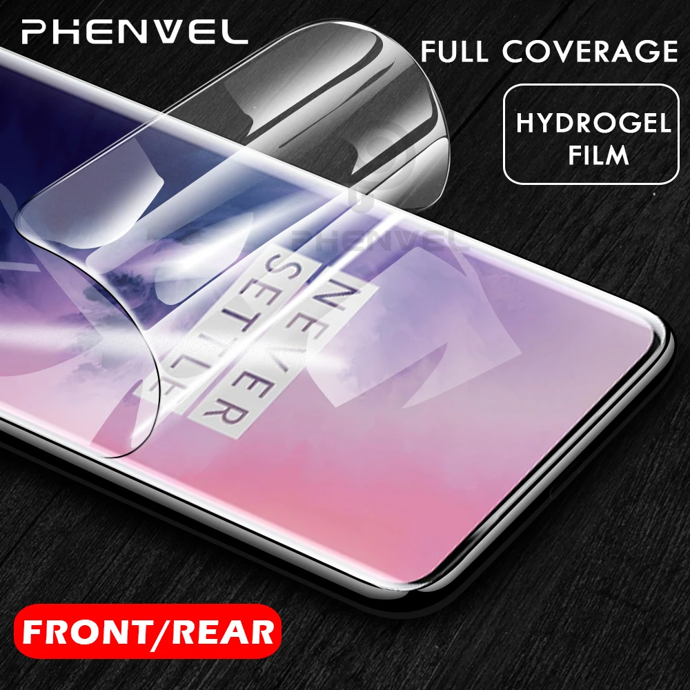 0 1 мм Защитная пленка для oneplus 6 7 pro гелевая 6t 5t 3D задняя Гидрогелевая | Мобильные