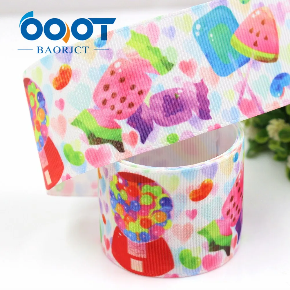 OOOT BAORJCT G-18719-653, 38 мм, 10 ярдов мультфильм цветные ленты тепловой передачи напечатанный grosgrain Свадебный Материал "сделай сам"