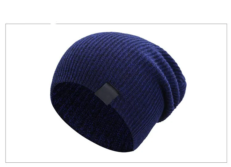 Смешанные цвета для мужчин и женщин свободная полосатая игла осень зима шапка