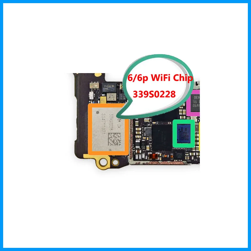 5 шт./лот оригинальный WLAN/BT для iphone 6 Plus 6plus Wi Fi высокая температура wifi модуль IC