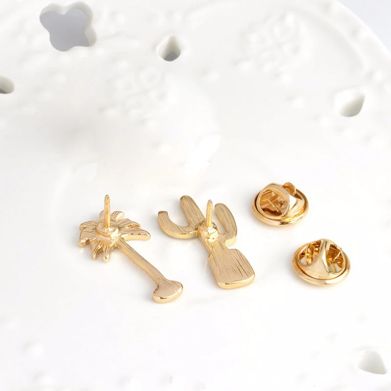 Кактус брошки пуговицы заколки свитер воротник значок Зеленые украшения с