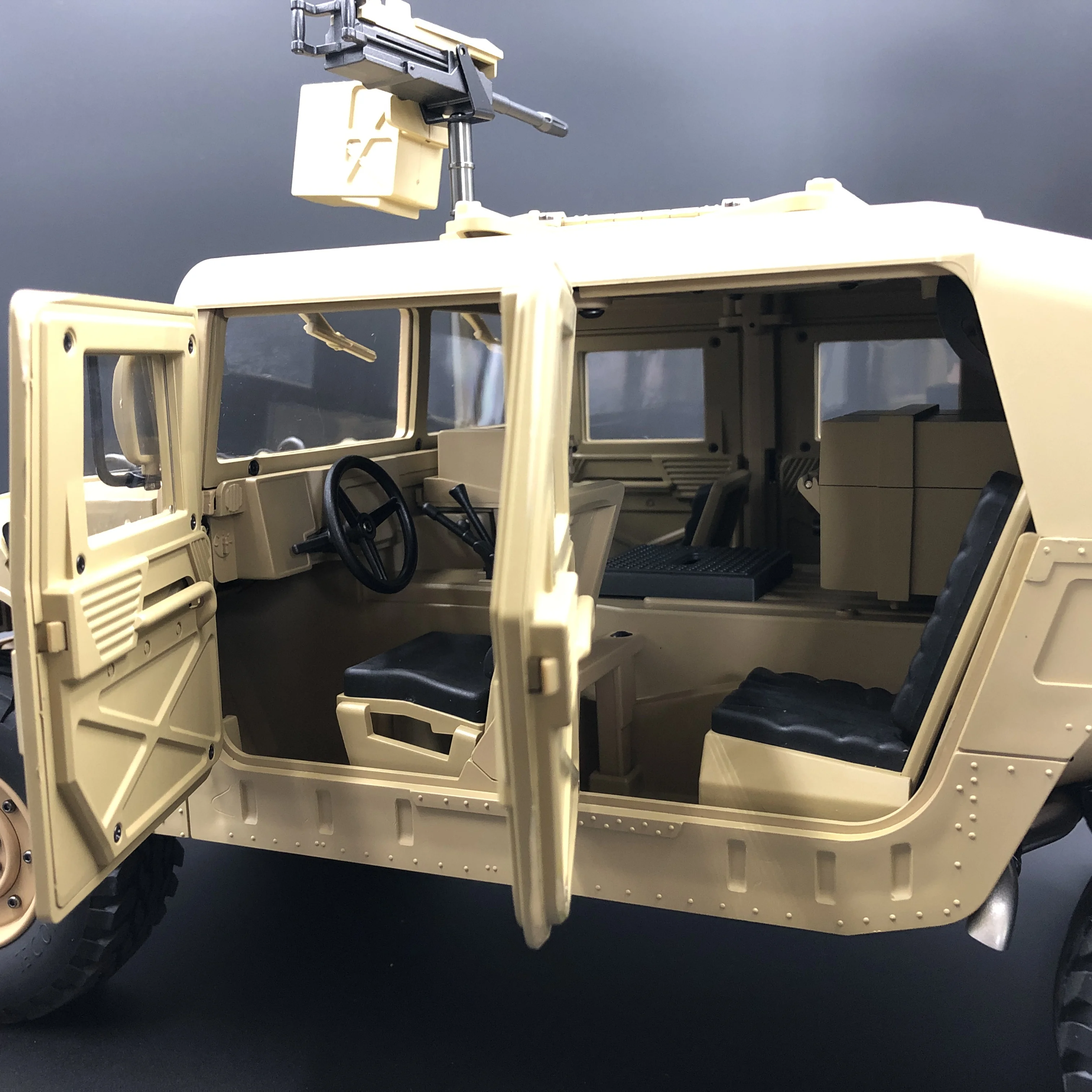 U. s.4X4MILITARY VEHICLE M1025 Humvee 1/10 rc Металлическое шасси внедорожный автомобиль HG-P408 Улучшенный светильник звуковая функция