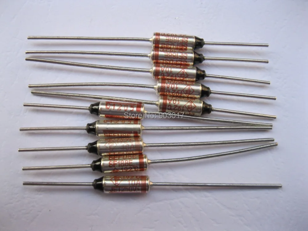 10 шт. в партии микротемпературный Термопредохранитель 192C отсечка А 250 В